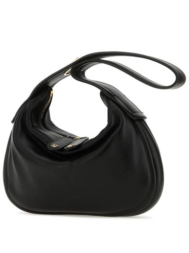 Go Hobo Signature Zip-Up Shoulder Bag Black - VALENTINO - BALAAN 7