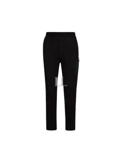 Metropolis Series Stretch Fleece Mixed Track Pants Black - CP COMPANY - BALAAN 2