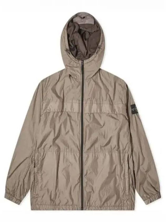 Crinkle Reps Hooded Jacket Brown - STONE ISLAND - BALAAN 2