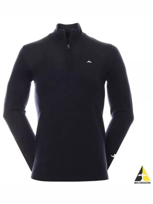 Men's Kian Zip-up Sweater Navy - J.LINDEBERG - BALAAN 2