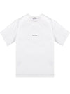 Logo Crew Neck Short Sleeve T-Shirt White - ACNE STUDIOS - BALAAN 1