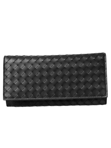 Intrecciato VN Continental Long Wallet Black - BOTTEGA VENETA - BALAAN 1