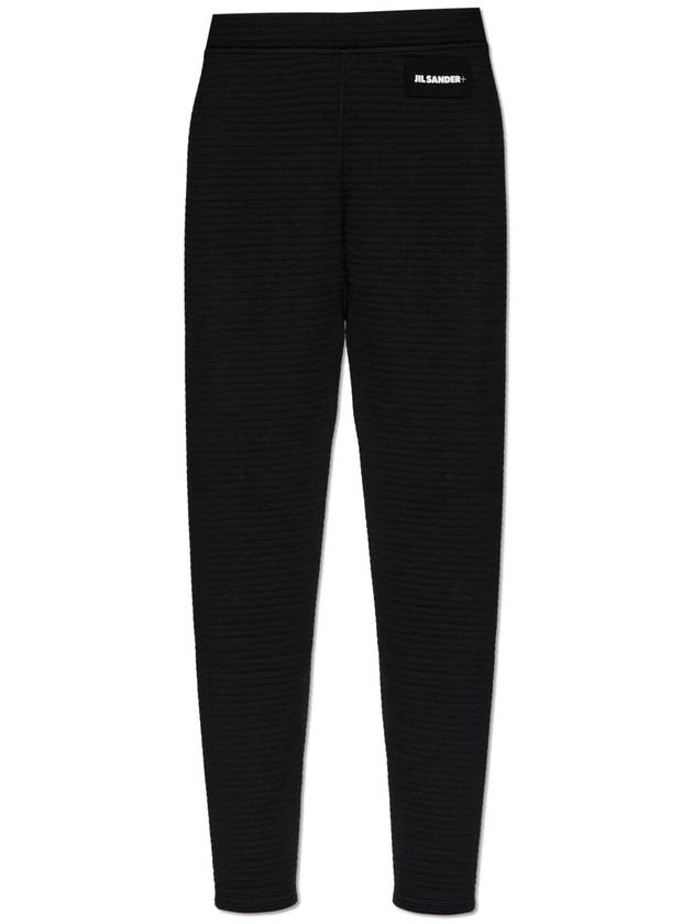 JIL SANDER+ Ribbed Trousers, Women's, Black - JIL SANDER - BALAAN 1