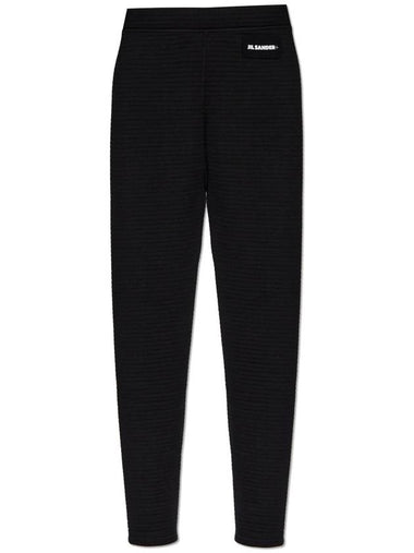 JIL SANDER+ Ribbed Trousers, Women's, Black - JIL SANDER - BALAAN 1