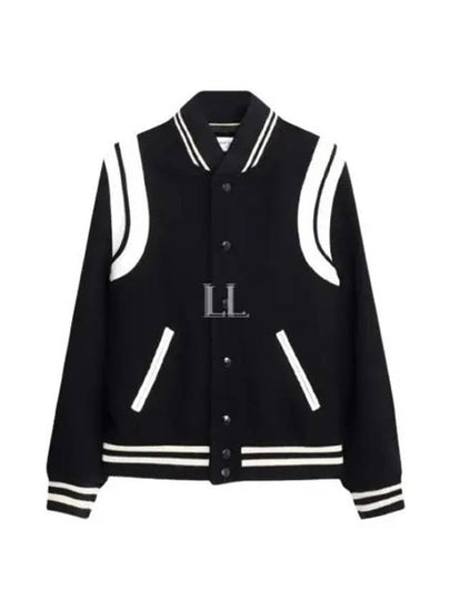 Teddy Jacket In Wool Black - SAINT LAURENT - BALAAN 2