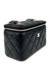 Classic Vanity Rectangular Black Gold Caviar AP1341 - CHANEL - BALAAN 3