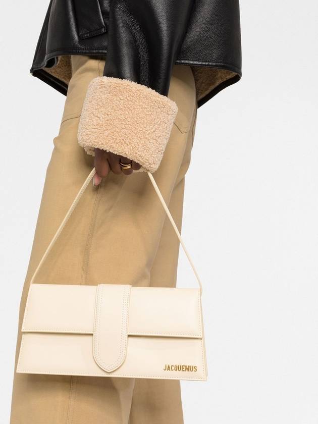 Le Bambino Long Flap Shoulder Bag Ivory - JACQUEMUS - BALAAN 4