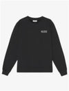 Embroidered Logo Cotton Sweatshirt Black - GANNI - BALAAN 2