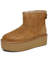 Classic Mini Platform Suede Winter Boots Chestnut - UGG - BALAAN 7