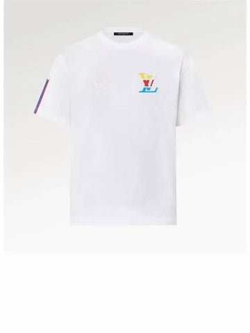 Miracle Graphic Cotton Short Sleeve White T Shirt 1AFVUW - LOUIS VUITTON - BALAAN 1