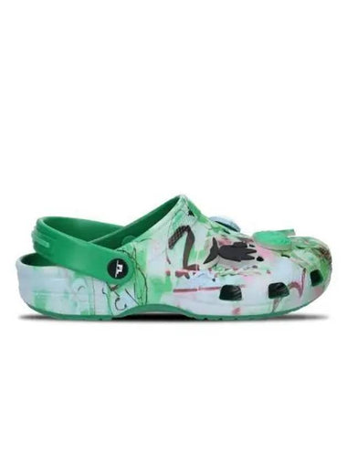 Futura Rab Labs Classic RO Clog Vibrant Green Pink - CROCS - BALAAN 1