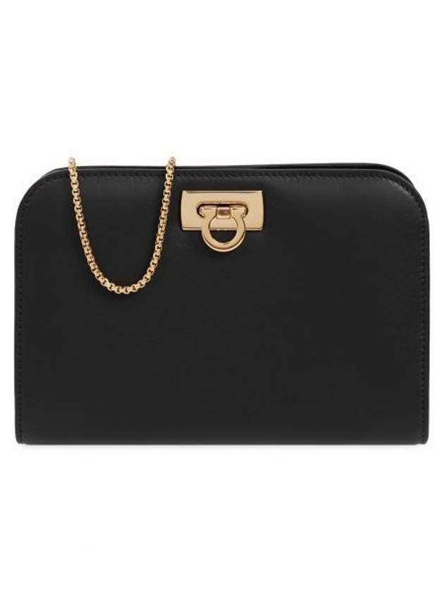 Diana Small Clutch Bag Black - SALVATORE FERRAGAMO - BALAAN 2