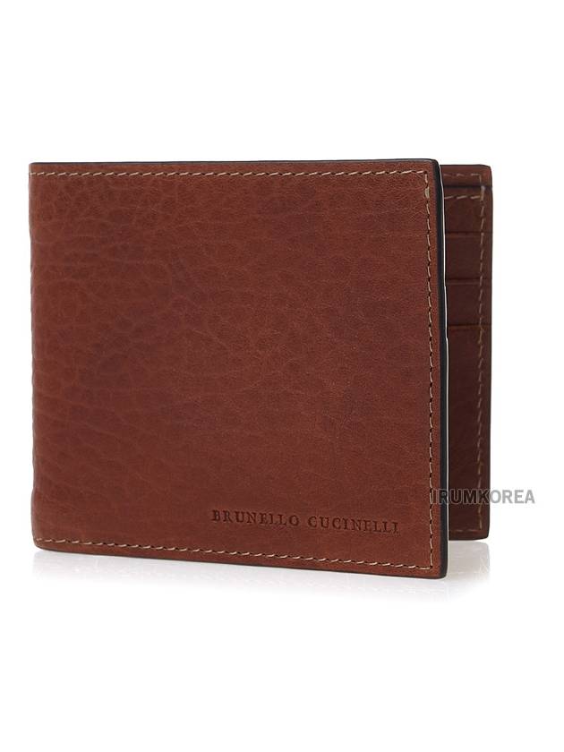 Full Grain Calfskin Billfold Halfwallet Brown - BRUNELLO CUCINELLI - BALAAN 2