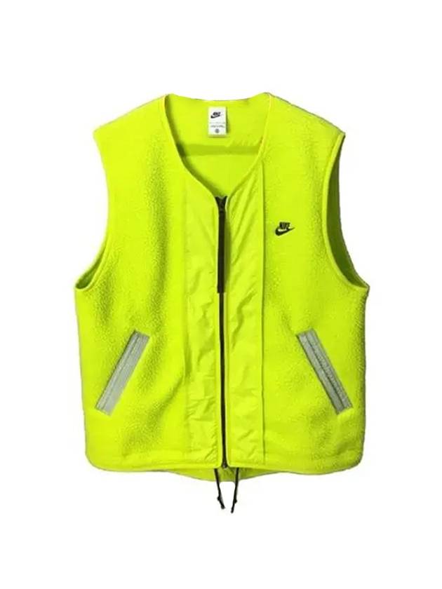 Sherpa Fleece Vest Neon Green - NIKE - BALAAN 1