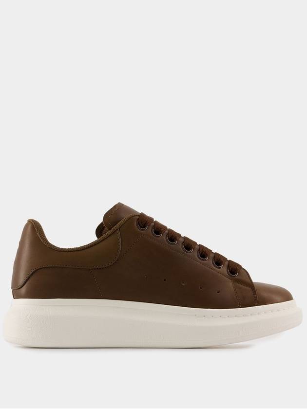 Oversized Sneakers - Alexander McQueen - Leather - Khaki - ALEXANDER MCQUEEN - BALAAN 1