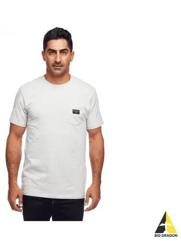 BLACK DIAMOND pocket label tee MENS NAMAP730004 - BLACK & BROWN - BALAAN 1