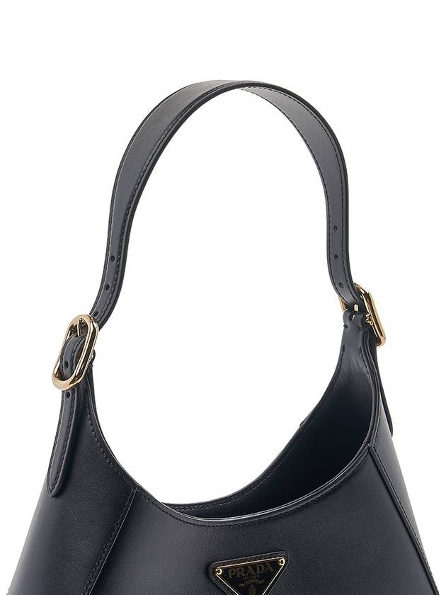 Triangle Logo Cleo Shoulder Bag Black - PRADA - BALAAN 8