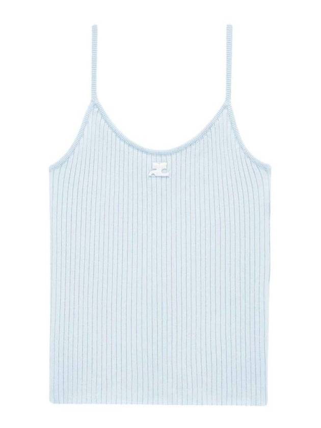 Logo Knit Sleeveless Sky Blue - COURREGES - BALAAN 2