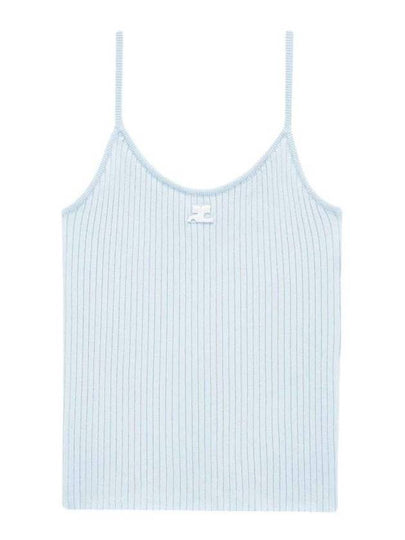 Logo Knit Sleeveless Sky Blue - COURREGES - BALAAN 2