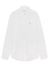 Small Fox Head Patch Classic Long Slevee Shirt White - MAISON KITSUNE - BALAAN 2