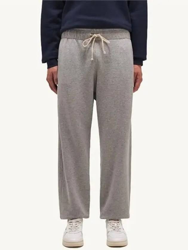 Autry Logo Cotton Track Pants Grey - AUTRY - BALAAN 3