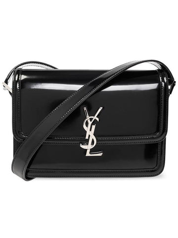 Solferino Medium Leather Shoulder Bag Black - SAINT LAURENT - BALAAN 1