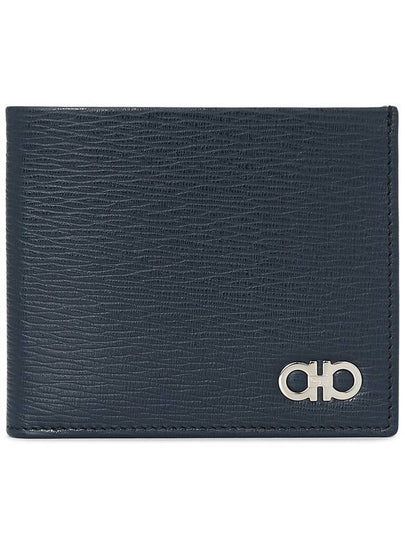 Gancini Half Wallet Deep Ocean - SALVATORE FERRAGAMO - BALAAN 2