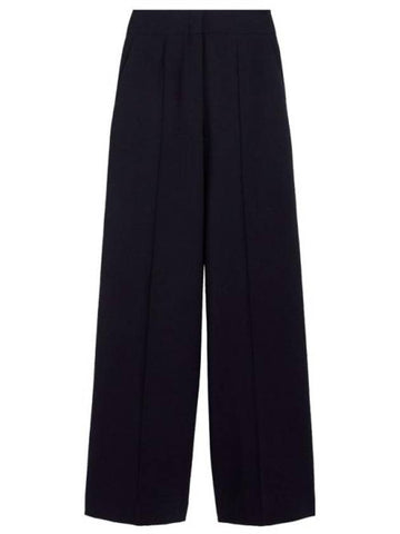 Cervo Welt Pocket Wool Wide Pants Black - MAX MARA - BALAAN 1