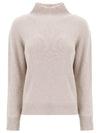 Women's Tahiti Cashmere Yarn Turtleneck Ecru - S MAX MARA - BALAAN 4