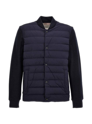 Light Down Bomber Jacket Dark Navy - HERNO - BALAAN 1