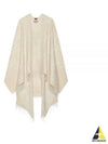 Reversible Jumbo GG Cashmere Cape Camel White - GUCCI - BALAAN 2