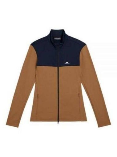 Banks Mid Layer Zip-Up Jacket Chipmunk - J.LINDEBERG - BALAAN 1