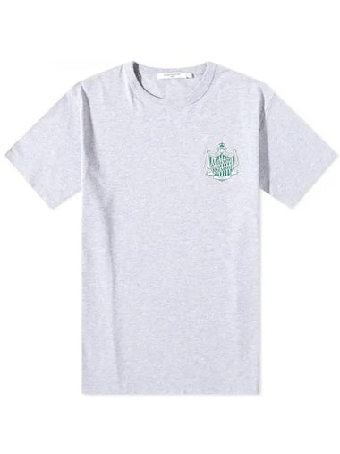 Crest Short Sleeve T-Shirt Light Grey Melange - MAISON KITSUNE - BALAAN 1