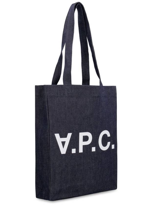 Laure logo denim tote bag blue - A.P.C. - BALAAN 4