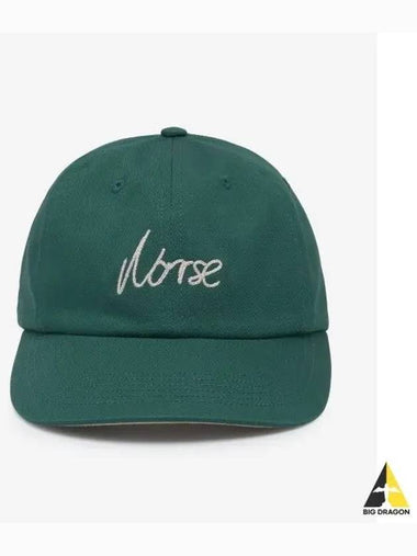 Chain Stitch Logo Twill Ball Cap Dartmouth Green N8001238112 - NORSE PROJECTS - BALAAN 1