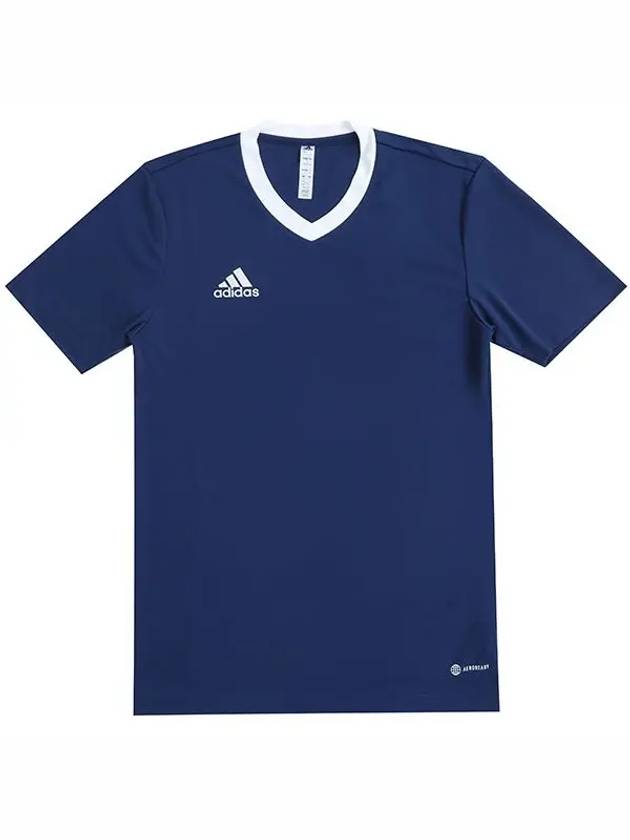 Men's Entrada 22 Short Sleeve T-Shirt Blue - ADIDAS - BALAAN 3