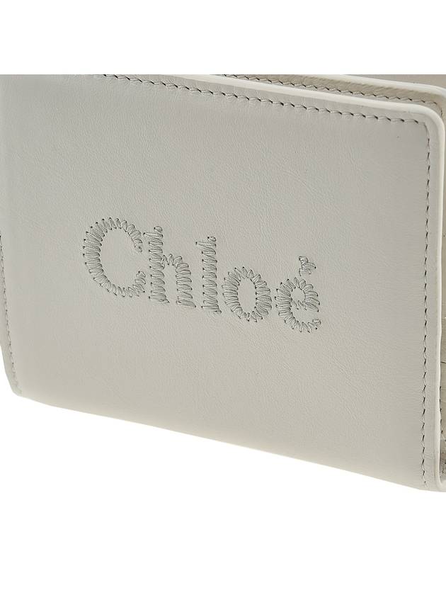 Sense Soft Leather Half Wallet White - CHLOE - BALAAN 7