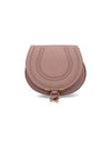 Marcie Saddle Small Grained Leather Cross Bag Pink - CHLOE - BALAAN 1