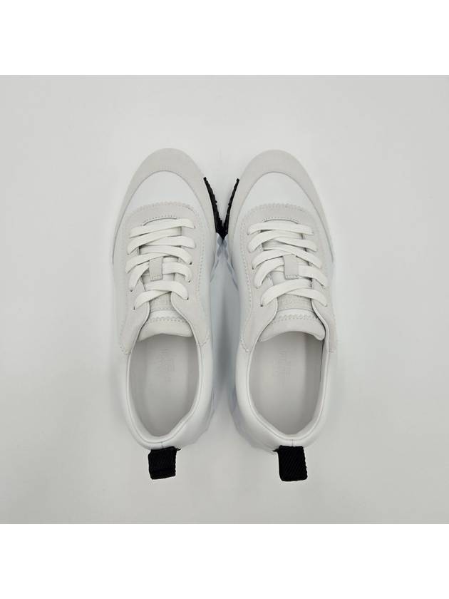 Bouncing Leather Low Top Sneakers Blanc - HERMES - BALAAN 6