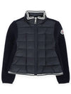 Kids Waffen Patch Knit Mix Jacket Navy 9B00006 M1241 750 - MONCLER - BALAAN 2