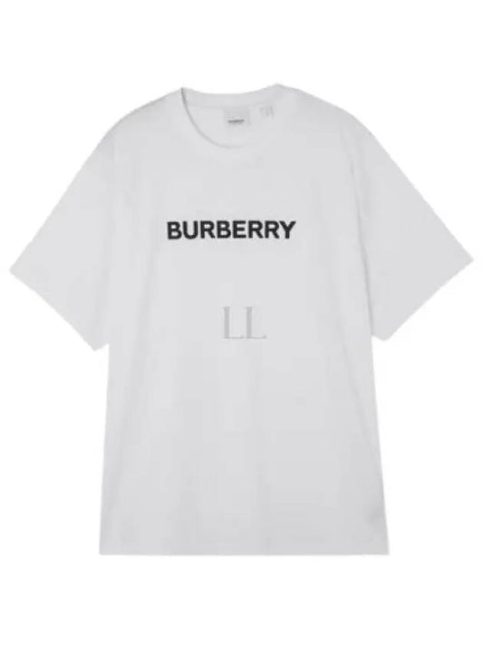 logo print short sleeve t-shirt white - BURBERRY - BALAAN 2