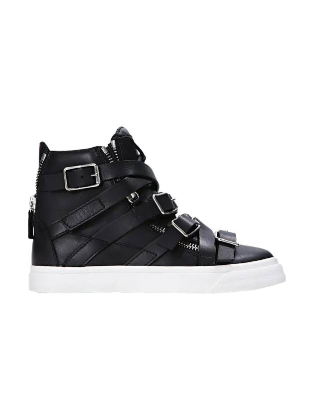 Jeti Multi Buckle Leather High Top Sneakers Black - GIUSEPPE ZANOTTI - BALAAN 1