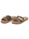 FF Baguette Slide Slippers Brown - FENDI - BALAAN 2