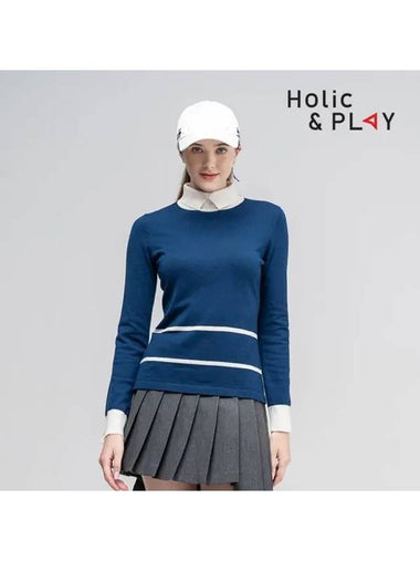 Slit Collar Sweater - HB4WSW002MB - HOLIC&PLAY - BALAAN 1