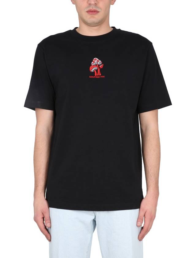 T-SHIRT WITH LOGO EMBROIDERY - DEPARTMENT 5 - BALAAN 1