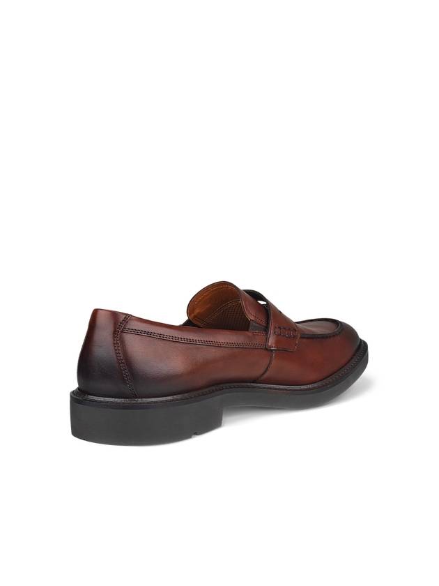 Metropole London Leather Loafers Brown - ECCO - BALAAN 3