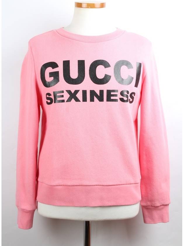 Logo Women s Sweatshirt Pink XS - GUCCI - BALAAN 1