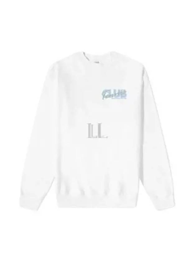 Agassi Tennis Club Logo Crew Neck Sweatshirt White - SPORTY & RICH - BALAAN 2