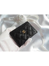 Classic Card Holder Grained Calfskin & Gold Black - CHANEL - BALAAN 3