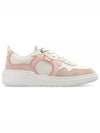 Gancini Leather Low Top Sneakers Pink - SALVATORE FERRAGAMO - BALAAN 2